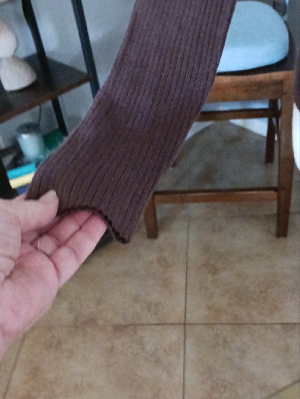 a new day- Brown Ribbed Button-Front Collared Cardigan - Picture 5 of 10
